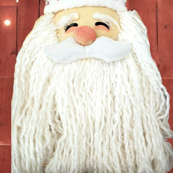 Vintage JC Penny Home Collection Santa Claus White/Red Bells Door Hanger Decor - Picture 5 of 12